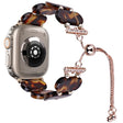 For Apple Watch Ultra 49mm Resin Retractable Chain Watch Band(Tortoiseshell) - Watch Bands by PMC TechLife | Online Shopping South Africa | PMC TechLife