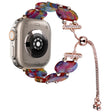 For Apple Watch Ultra 49mm Resin Retractable Chain Watch Band(Pearlescent Rainbow) - Watch Bands by PMC TechLife | Online Shopping South Africa | PMC TechLife