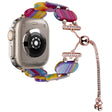 For Apple Watch Ultra 49mm Resin Retractable Chain Watch Band(Rainbow) - free shipping - PMC TechLife - Order now!