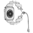 For Apple Watch 38mm Resin Retractable Chain Watch Band(Transparent) - Watch Bands by PMC TechLife | Online Shopping South Africa | PMC TechLife
