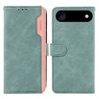 For iPhone 17 Air ABEEL Color Block Magnetic RFID Leather Phone Case(Cyan-Pink) - free shipping - PMc TechLife - Order now!