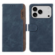 For iPhone 17 Pro ABEEL Color Block Magnetic RFID Leather Phone Case(Blue-Brown) - free shipping - PMc TechLife - Order now!