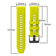 For Garmin Fenix 7 Pro 22mm Solid Color Steel Buckle Silicone Quick Release Watch Band(Black)