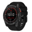 For Garmin Fenix 7X 26mm Solid Color Steel Buckle Silicone Quick Release Watch Band(Black) - free shipping - PMC TechLife - Order now!