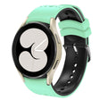 For Samsung Galaxy Watch 6 Two Color Silicone Watch Band(Green Black) - Watch Bands by PMC TechLife | Online Shopping South Africa | PMC TechLife