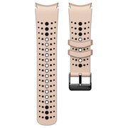 For Samsung Galaxy Watch 6 Two Color Silicone Watch Band(Khaki Black)
