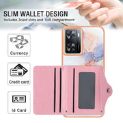 For Realme Narzo 50 5G Marble Pattern IMD Card Slot Phone Case(Galaxy Marble White)