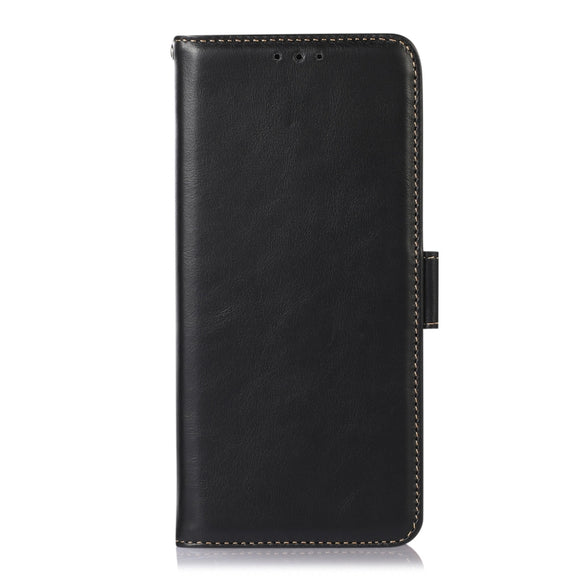 For Google Pixel 9 Crazy Horse Top Layer Cowhide Leather Phone Case(Black)