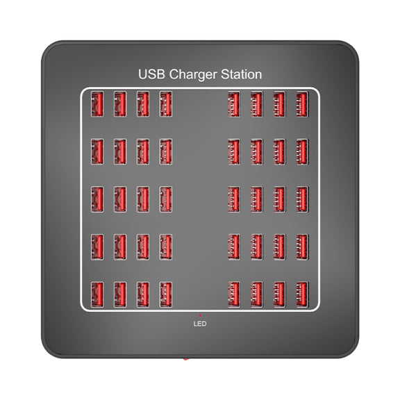 YFY-A76 200W 40 Ports USB Smart Charging Station(EU Plug)
