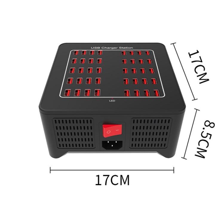 YFY-A76 200W 40 Ports USB Smart Charging Station(US Plug)