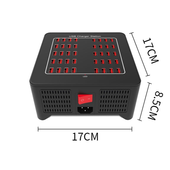 YFY-A76 200W 40 Ports USB Smart Charging Station(EU Plug)