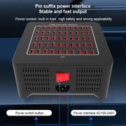 YFY-A77 250W 50 Ports USB Smart Charging Station(EU Plug)