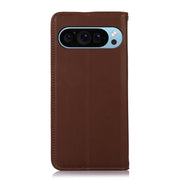 For Google Pixel 10 / 9 KHAZNEH Nappa Top Layer Cowhide Leather Phone Case(Brown)