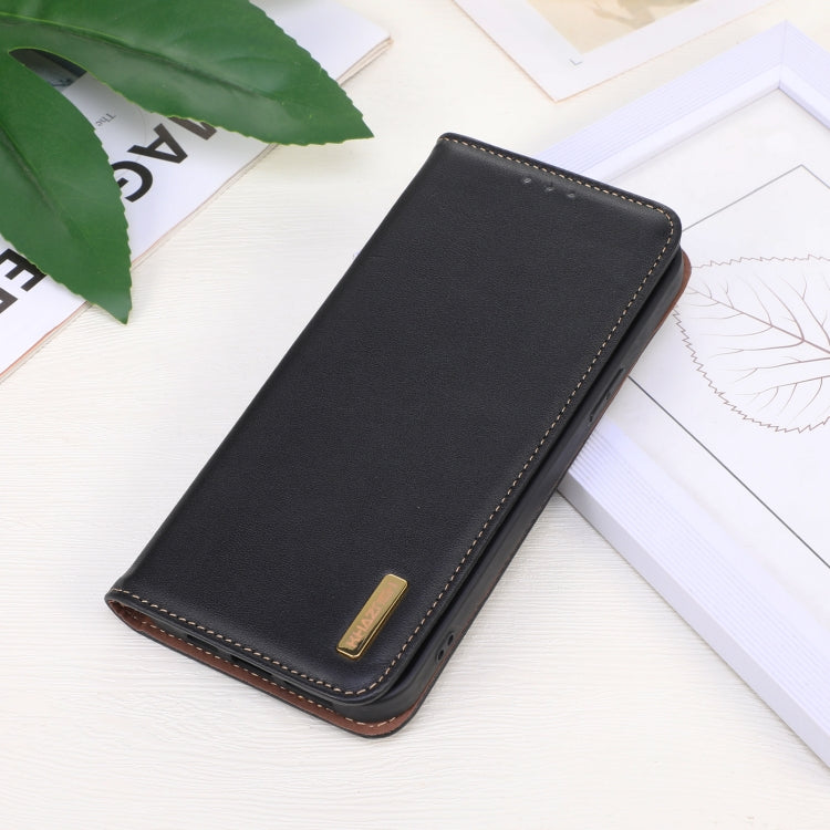 For Google Pixel 10 / 9 KHAZNEH Nappa Top Layer Cowhide Leather Phone Case(Black)