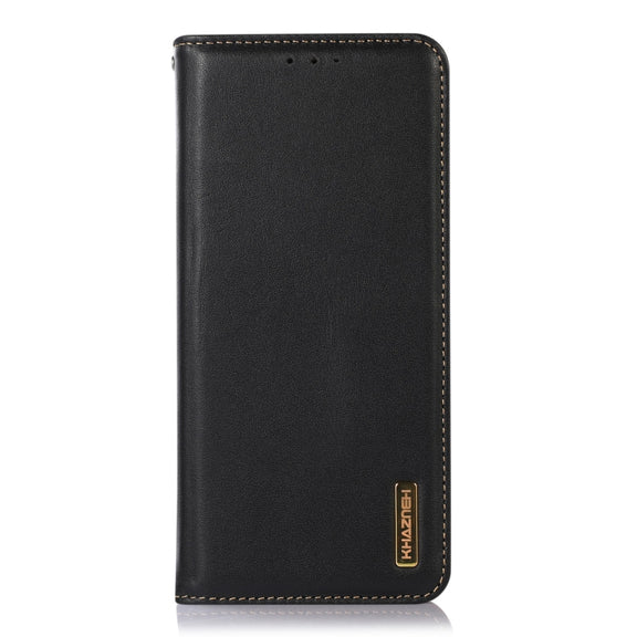 For Google Pixel 10 / 9 KHAZNEH Nappa Top Layer Cowhide Leather Phone Case(Black)