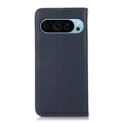 For Google Pixel 9 KHAZNEH Nappa Top Layer Cowhide Leather Phone Case(Blue)