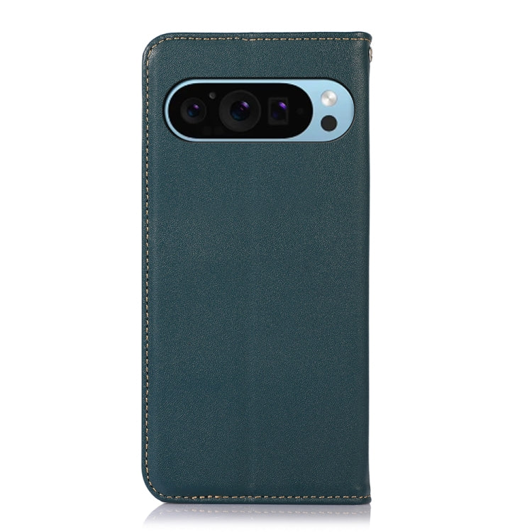 For Google Pixel 10 / 9 KHAZNEH Nappa Top Layer Cowhide Leather Phone Case(Green)