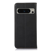 For Google Pixel 10 Pro / 9 Pro KHAZNEH Nappa Top Layer Cowhide Leather Phone Case(Black)