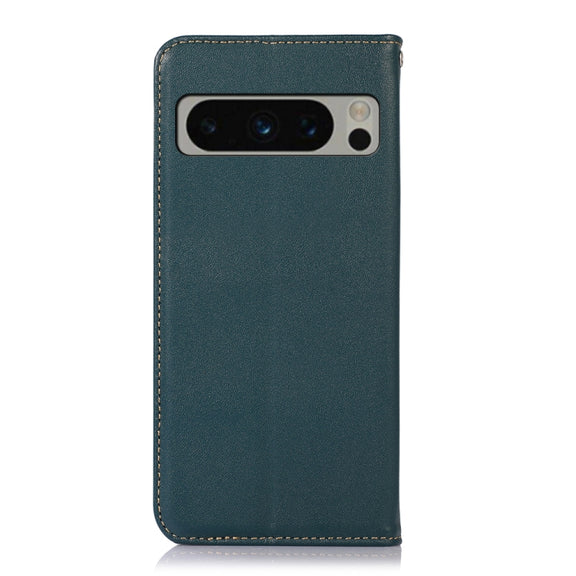 For Google Pixel 9 Pro KHAZNEH Nappa Top Layer Cowhide Leather Phone Case(Green)