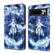 For Google Pixel 9 Crystal Painted Leather Phone case(Magic Fairy)