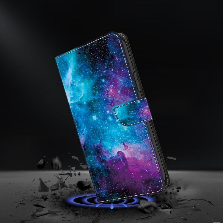 For Google Pixel 9 Crystal Painted Leather Phone case(Starry Sky)