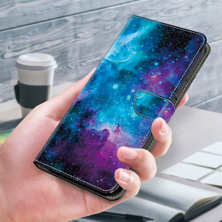 For Google Pixel 9 Crystal Painted Leather Phone case(Starry Sky)