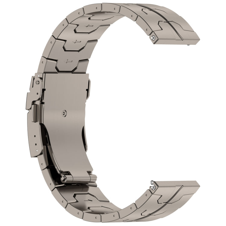 22mm Titanium Metal Watch Band(Titanium)