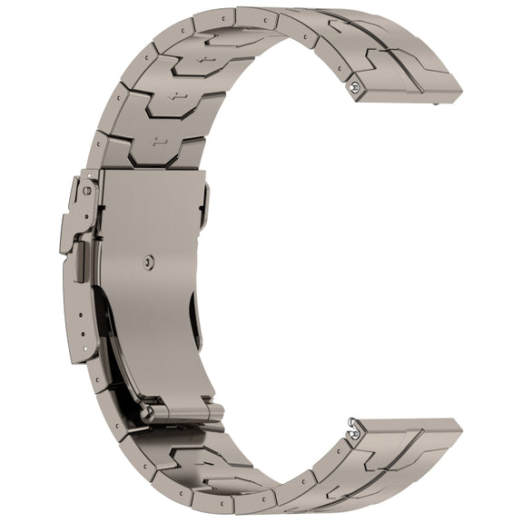 22mm Titanium Metal Watch Band(Titanium)