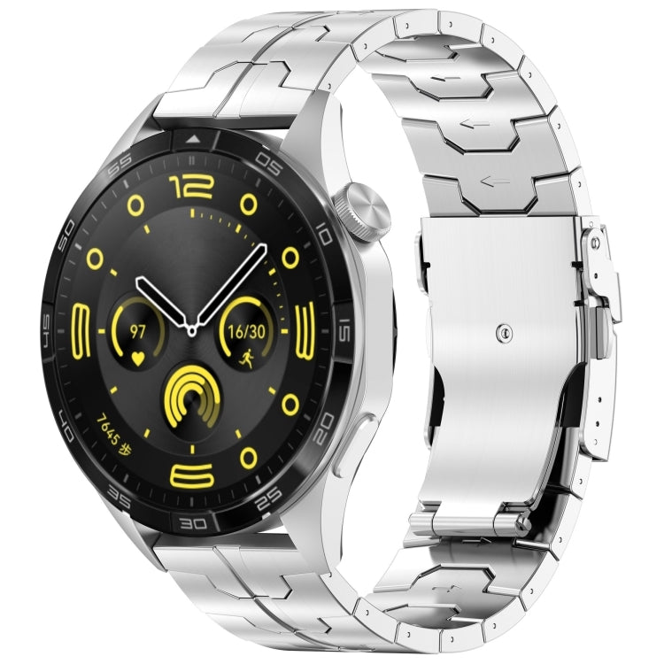 22mm Titanium Metal Watch Band(Silver)