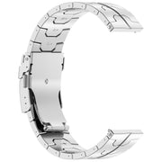 22mm Titanium Metal Watch Band(Silver)
