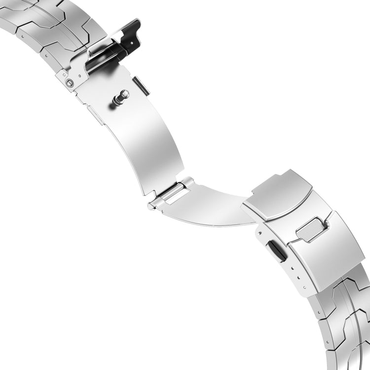22mm Titanium Metal Watch Band(Silver)