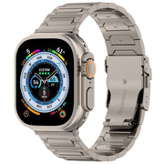For Apple Watch Ultra 2 49mm I-Shaped Titanium Metal Watch Band(Titanium)