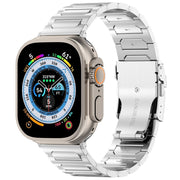 For Apple Watch Ultra 2 49mm I-Shaped Titanium Metal Watch Band(Silver)