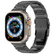 For Apple Watch Ultra 49mm I-Shaped Titanium Metal Watch Band(Black) - Watch Bands by PMC TechLife | Online Shopping South Africa | PMC TechLife