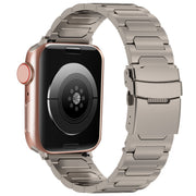 For Apple Watch SE 40mm I-Shaped Titanium Metal Watch Band(Titanium)