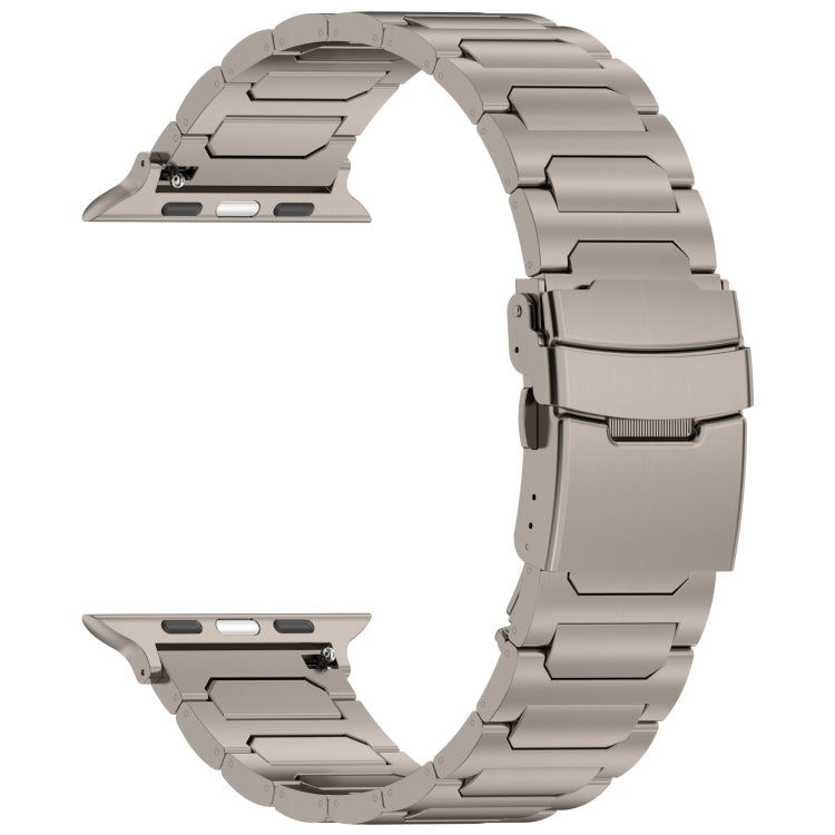 For Apple Watch 38mm I-Shaped Titanium Metal Watch Band(Titanium)
