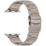 For Apple Watch 38mm I-Shaped Titanium Metal Watch Band(Titanium)