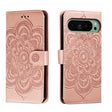 For Google Pixel 9 Sun Mandala Embossing Pattern Phone Leather Case(Rose Gold) - Google Cases by PMC TechLife | Online Shopping South Africa | PMC TechLife | Buy Now Pay Later Mobicred