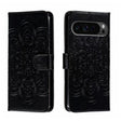 For Google Pixel 9 Pro Sun Mandala Embossing Pattern Phone Leather Case(Black) - Google Cases by PMC TechLife | Online Shopping South Africa | PMC TechLife | Buy Now Pay Later Mobicred