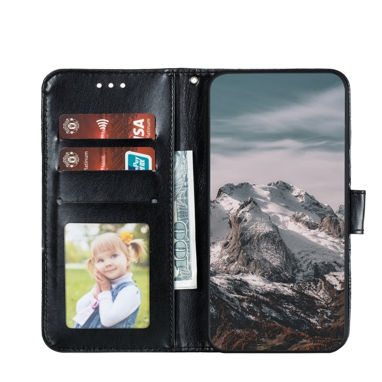 For Google Pixel 9 Pro Sun Mandala Embossing Pattern Phone Leather Case(Black)