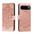 For Google Pixel 9 Pro Sun Mandala Embossing Pattern Phone Leather Case(Rose Gold) - Google Cases by PMC TechLife | Online Shopping South Africa | PMC TechLife | Buy Now Pay Later Mobicred