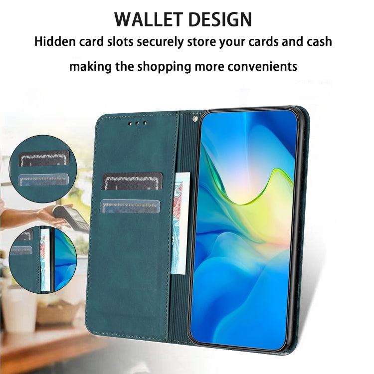 For iPhone 16 Pro Retro Elephant Embossed Leather Phone Case(Green)