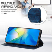 For iPhone 16 Plus Retro Elephant Embossed Leather Phone Case(Blue)