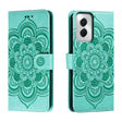 For Motorola Moto G Power 5G 2024 Sun Mandala Embossing Pattern Phone Leather Case(Green) - free shipping - PMC Jewellery - Order now!