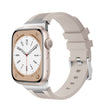 For Apple Watch Series 8 45mm Loners Liquid Silicone Watch Band(Silver Starlight) - Watch Bands by PMC TechLife | Online Shopping South Africa | PMC TechLife