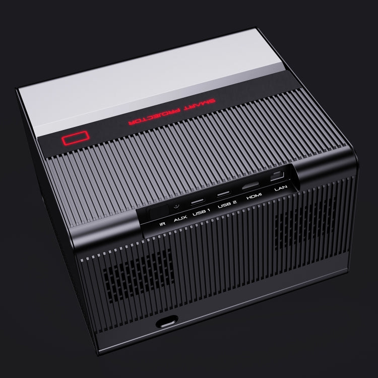 GXMO H50 Android 12 2GB+16GB 1080P 500ANSI 2.4G & 5G Dual WiFi Modes Wireless Projector(Black)