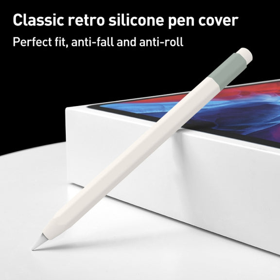 For Apple Pencil USB-C Pencil Style Liquid Silicone Stylus Case(Green)