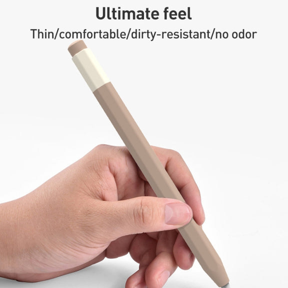 For Apple Pencil USB-C Pencil Style Liquid Silicone Stylus Case(Green)