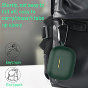 For vivo iQOO TWS 2 Silicone Earphone Protective Case(Dark Green)
