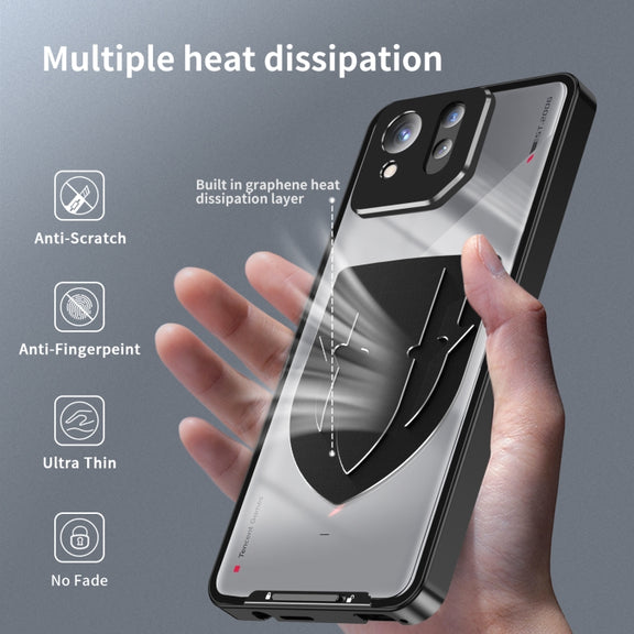 For ASUS ROG Phone 8 / 8 Pro Metal Cooling Phone Case(Black)